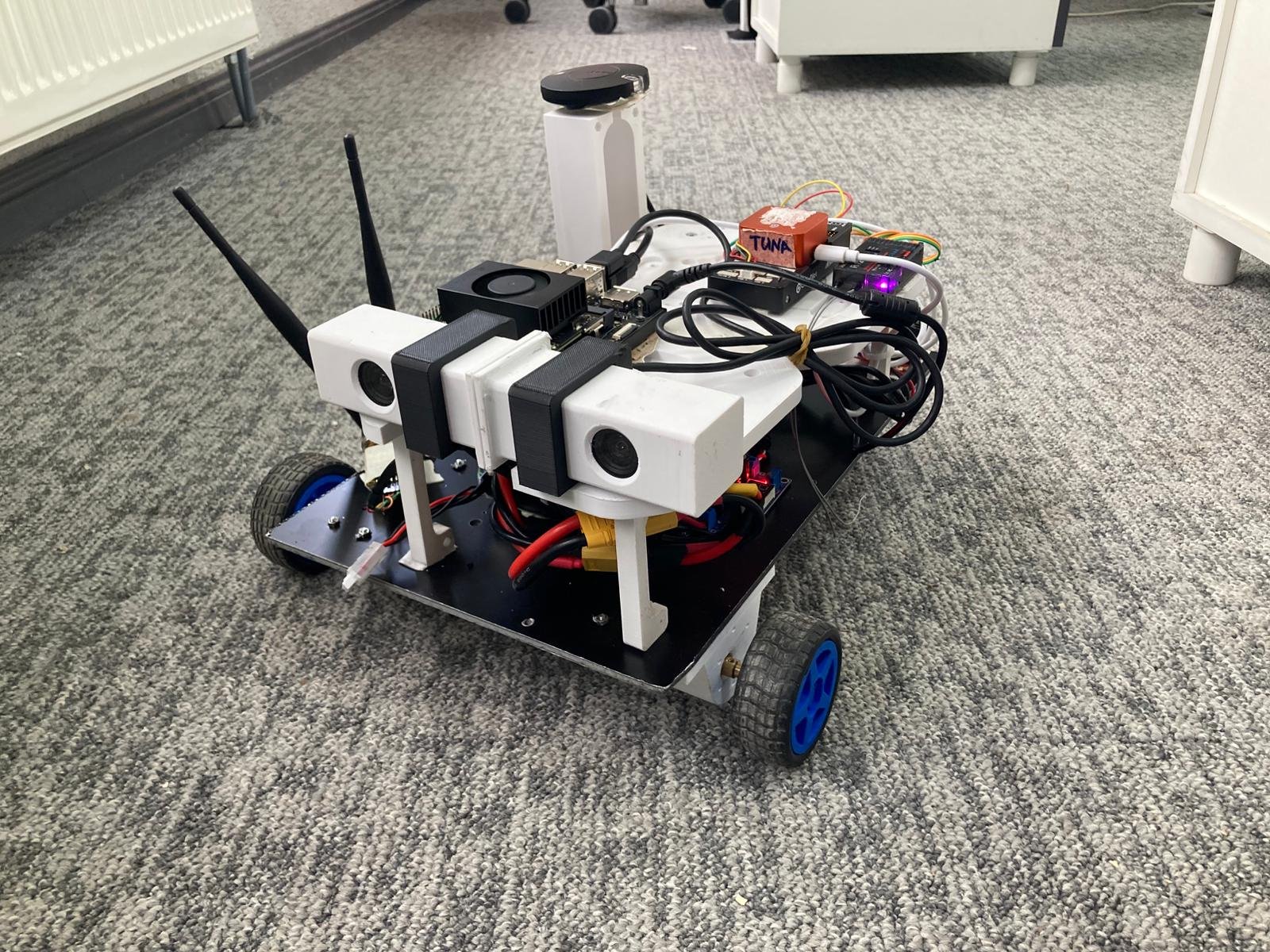 YesilPath hardware prototype chassis with sensors