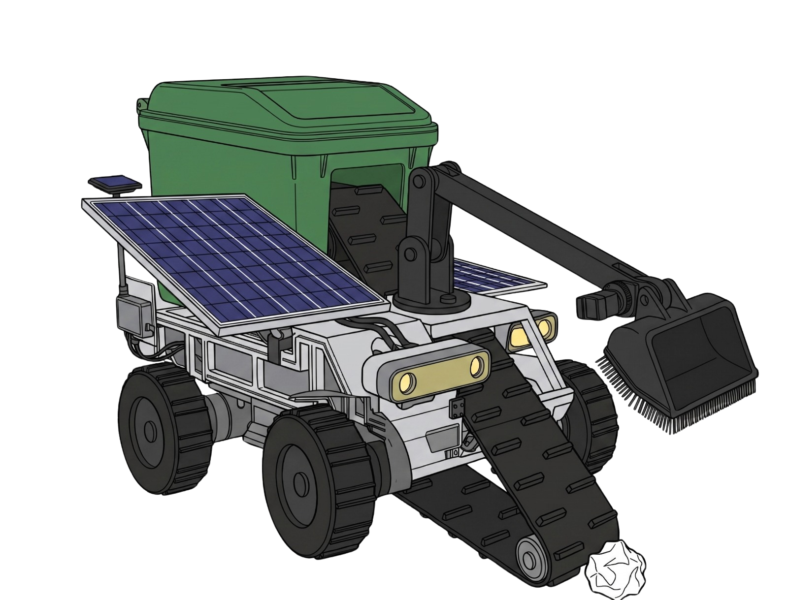 YesilPath Robot Design Illustration